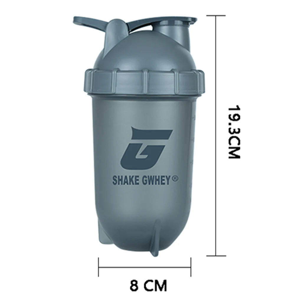 500ML Protein Shaker Water Bottle Sport Shaker For Protein Powder Mixing Fitness Gym Bottle Plastic Shaker Bottle Mixer Cup