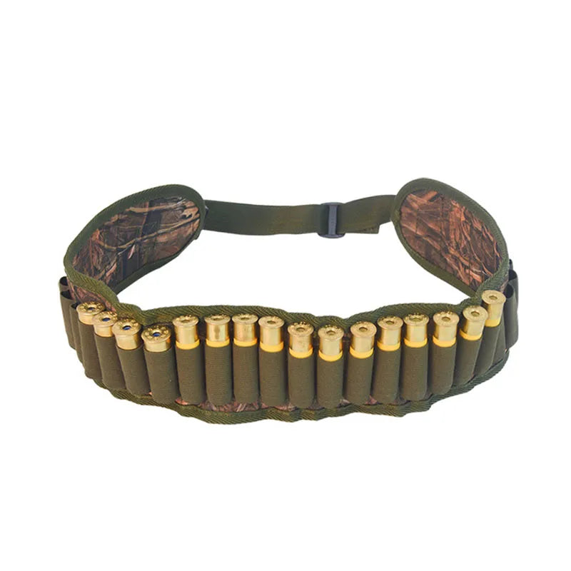 Tactical 30 Rounds 12/20 Gauge Ammo Holder Pouch Belt Shot Gun Shell Bandolier Waist Bullet Cartridges Holster for Hunting