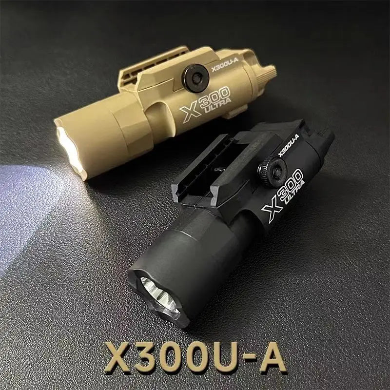 Tactical Light X300 X300U Nylon Pistol Gun Strobe LED Light Fit 20mm Rail Airsoft Hanging Hunting Flashlight