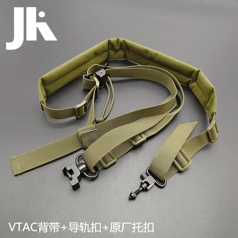 Tactical VTAC Rifle 2 Dot Quick Adjustable Shoulder Strap Outdoors Hunting Equipment With MLOK Mount Button Sling Set
