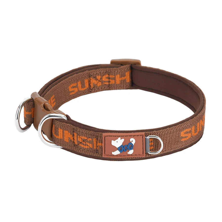 CP570--Pet dog adjustable collar，Two metal D-ring and durable buckle，Colorful prints，Suitable for large, medium, and small dogs.