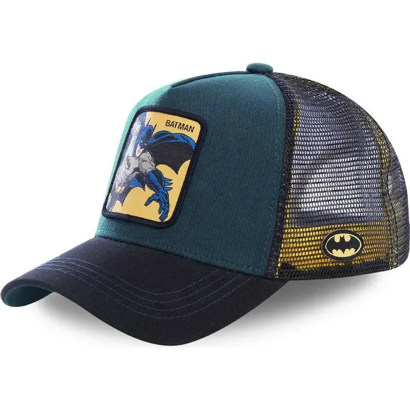 High Quality Batman Anime Cartoon Snapback Cotton Baseball Cap Men Women Hip Hop Dad Mesh Trucker Hat Dropshipping