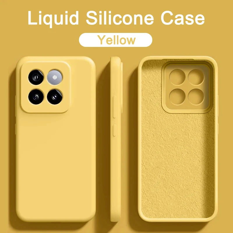 Original Liquid Silicone Phone Case for Xiaomi Mi 13 14 11T 12T 13T Pro Cases Mi 13 12 12S 11 14 Pro Ultra Lite 12X Back Cover