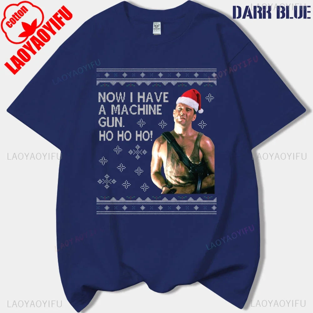 Film Tshirt Die Hard Movie Christmas Party 1988 Bruce Willis Man Vintage TShirt Male 90s Retro T Shirt Men Clothing Ropa Hombre