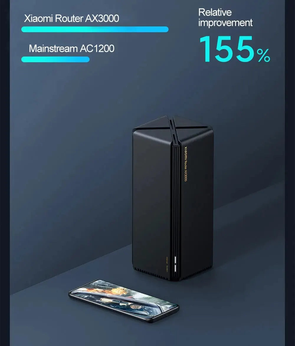 Xiaomi Router AX3000 Mesh Wifi6 2,4G 5,0 GHz Full Gigabit 5G WiFi repetidor 4 antenas extensor de red enrutadores de malla