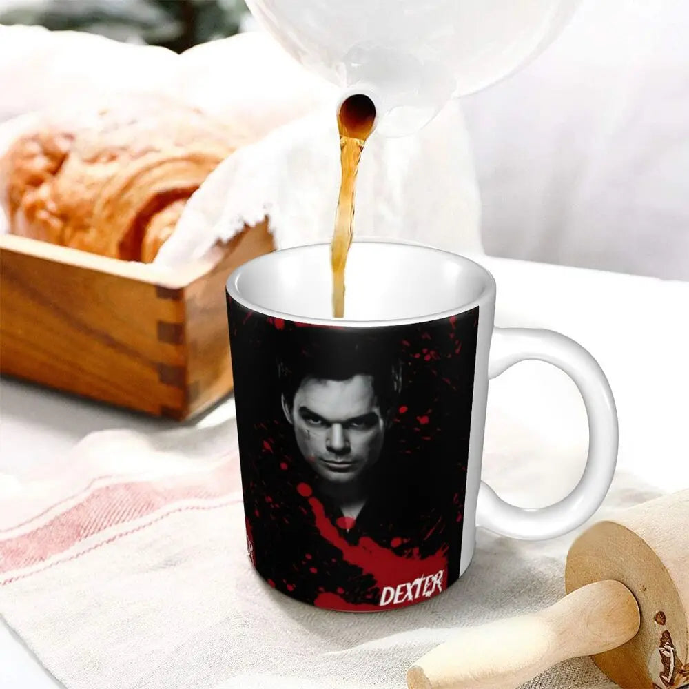 Customized Dexter Morgan Mugs DIY Movie Ceramic Milk Tea Coffee Cup