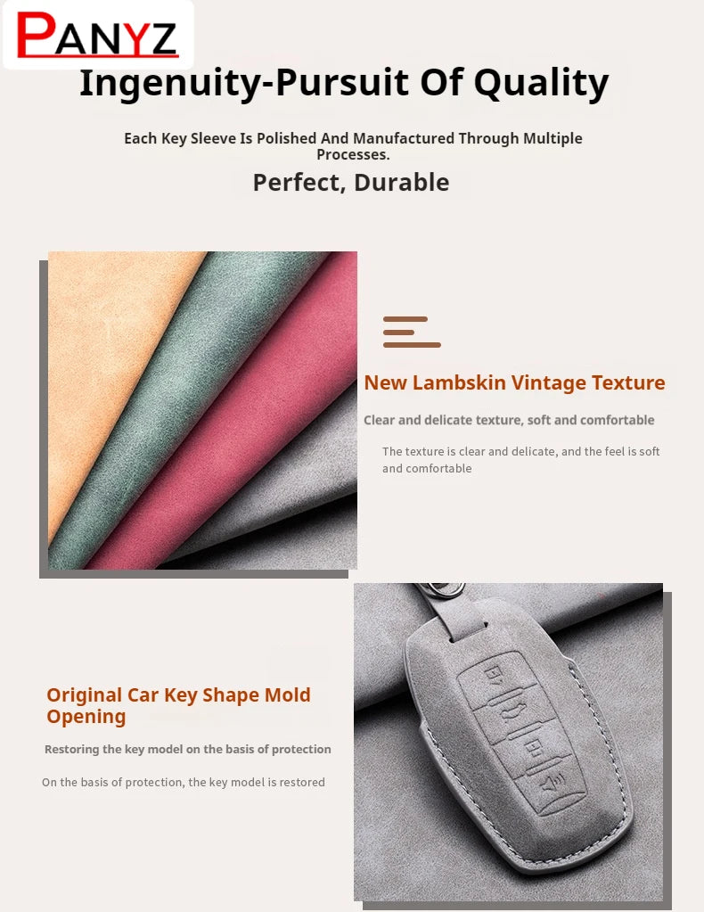 For Porsche Cayenne 718 MACAN Panamera 911 Boxster Keychain Accessories Car Key Case Covers Smart Remote Protection Shell Holder