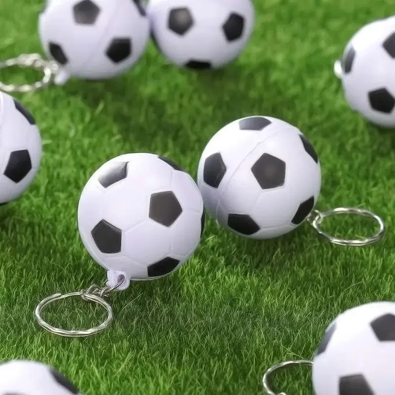 3D Sports Football Keychains Plastic Souvenirs PVC Keyring Men Soccer Fans Keychain Pendant Bag Hanging Decoration Fans Gift