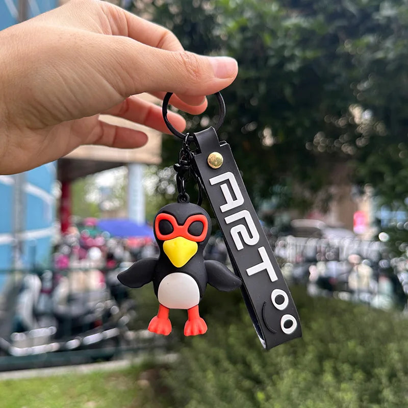 Tungtung Sahur Brainrot Figurine Keychains Shark Tralalero Tralala Plush Keychain Ballerina Cappuccino Brr Patapim Keyrings Deco