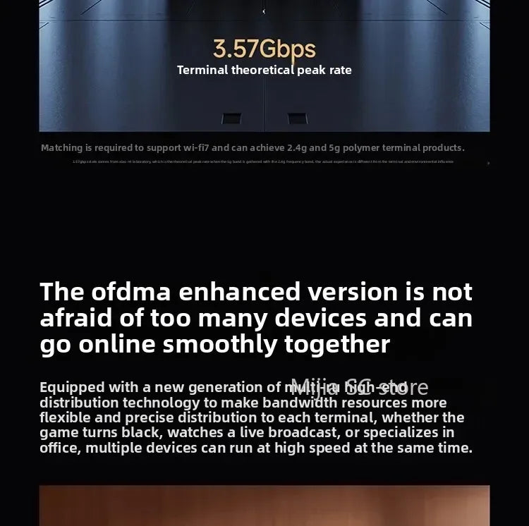 Xiaomi Mijia Router BE6500 WiFi 7 6500M Full 2.5G Network Port 4-core Qualcomm Processor loT Smart Linkage Network Security Home