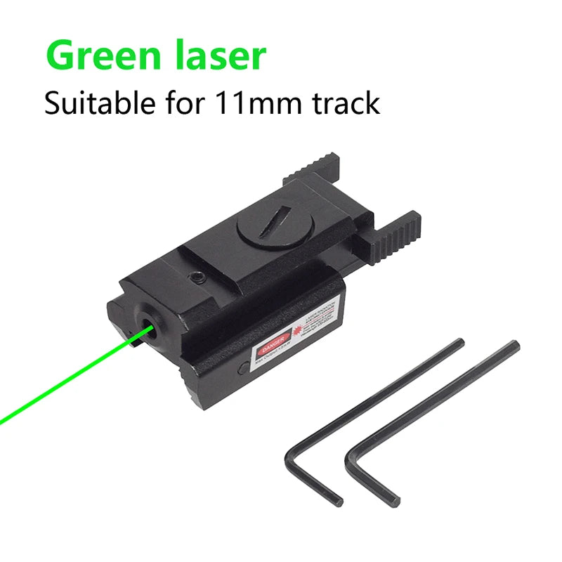 Tactical Handgun Red Dot Green Laser Pointer Sight Rifle 11mm 20mm Picatinny Rail For G17 19 Hunting Pistol Sighter