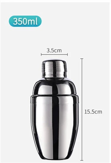 Stainless Steel Cocktail Shaker Set, Bar Tools, Bartender, Drink Stirrers, Transparent PC, Boston Shaker, 1L, 304