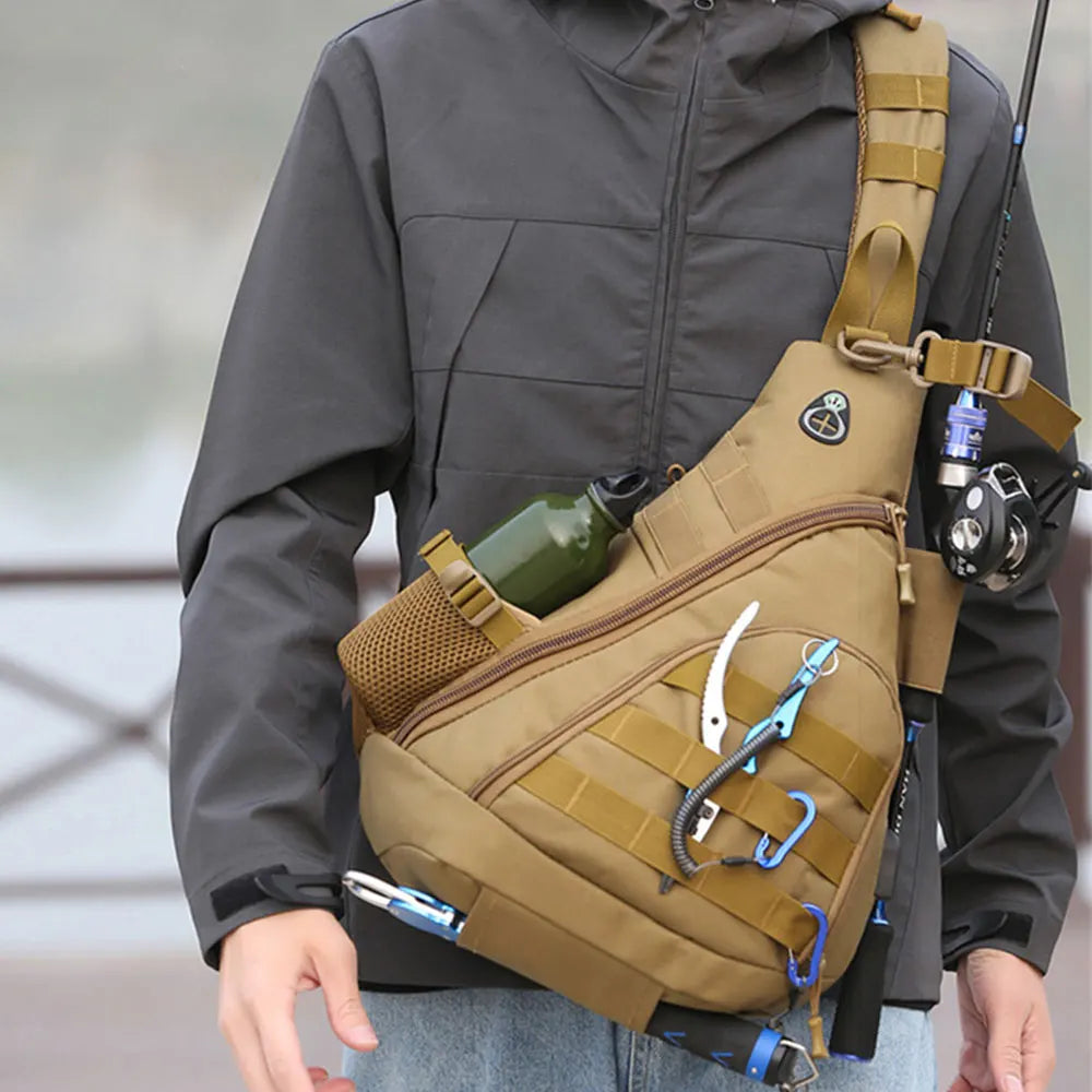 Tactical Chest Bag Outdoor Backpack Crossbody Sling Shoulder Bag Rucksack for Outdoor Hunting Camping Hiking