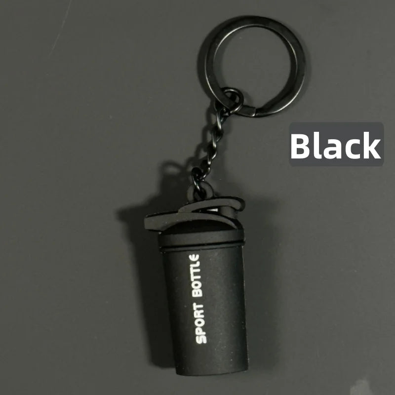 New Mini Shaker Cup Keyring for Gym Lover Shaker Bottle Keychain 7 Color Silicone Gym Gifts Sport Water Bottle Bag Charm
