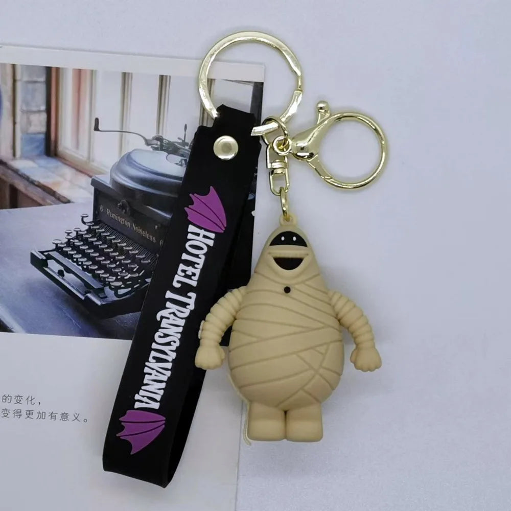 Hotels Transylvania Kids Cartoon Cute Keychain Children Anime Keyring Fashion Jewelry PVC Key Chain Casual Accessories Xmas Gift