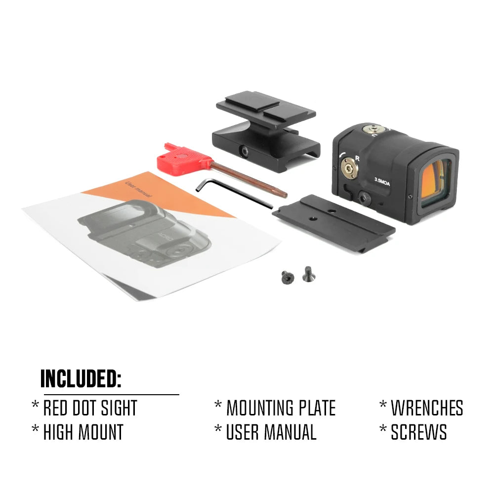 Tactical 3.5MOA Enclosed Red Dot Reflex Sight