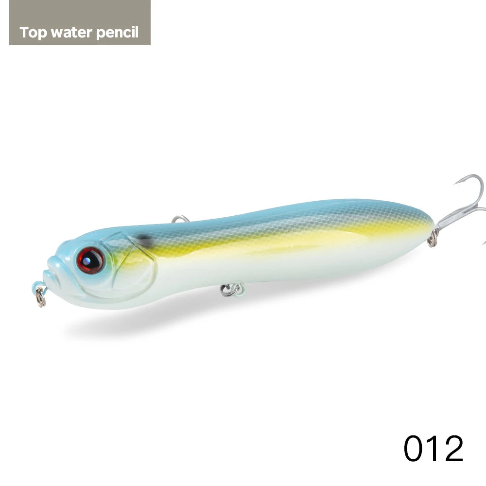 HuntHouse Trairao topwater lure Pencil lure long casting fishing for Bass Pike lure Crazy surface darter sound loud