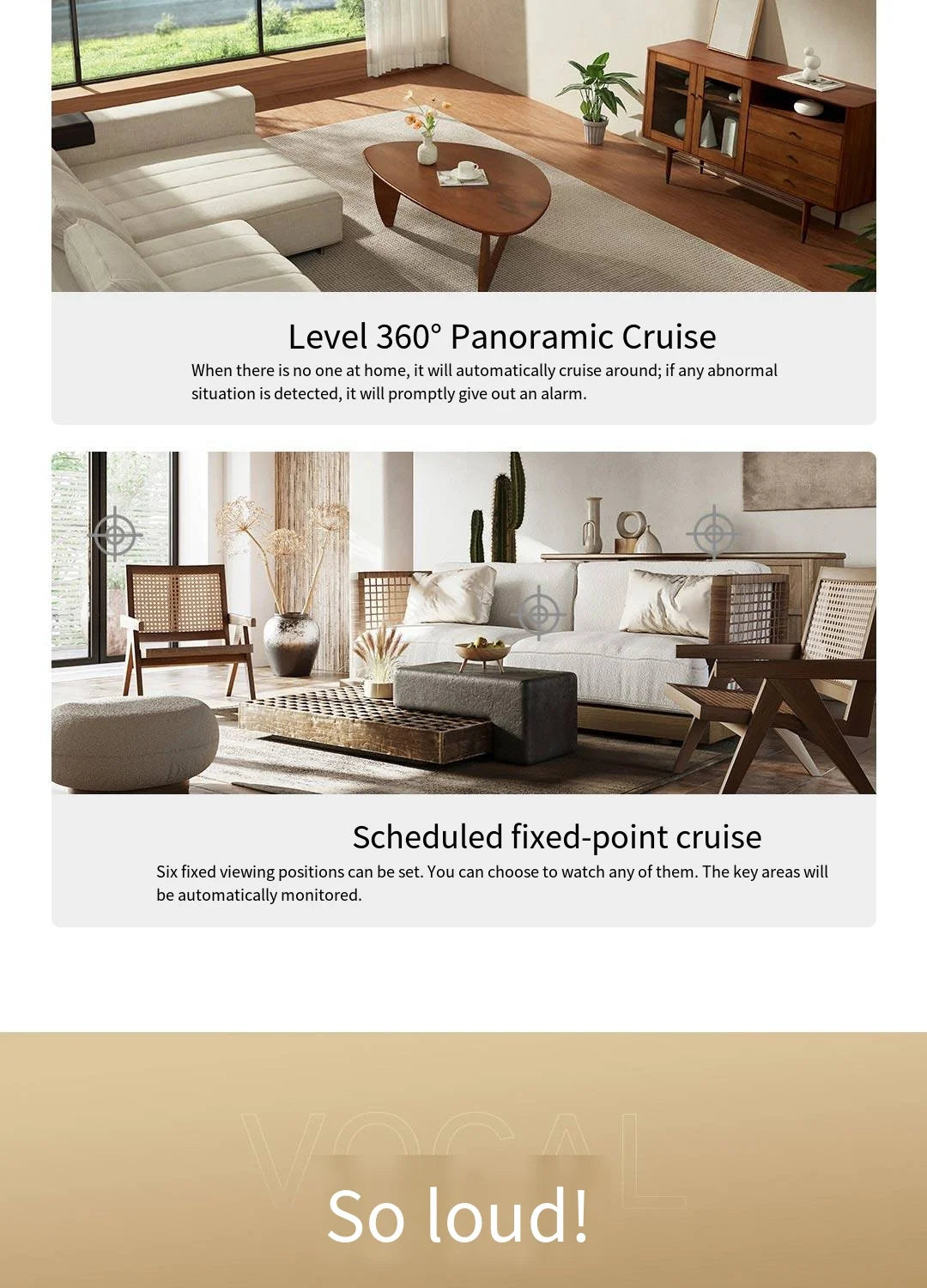 Xiaomi Mijia APP PTZ Pro 2K 3 Megapixels 360° Panoramic bluetooth4.2 Smart IP Camera AI Detection Two-way Intercom Home Security