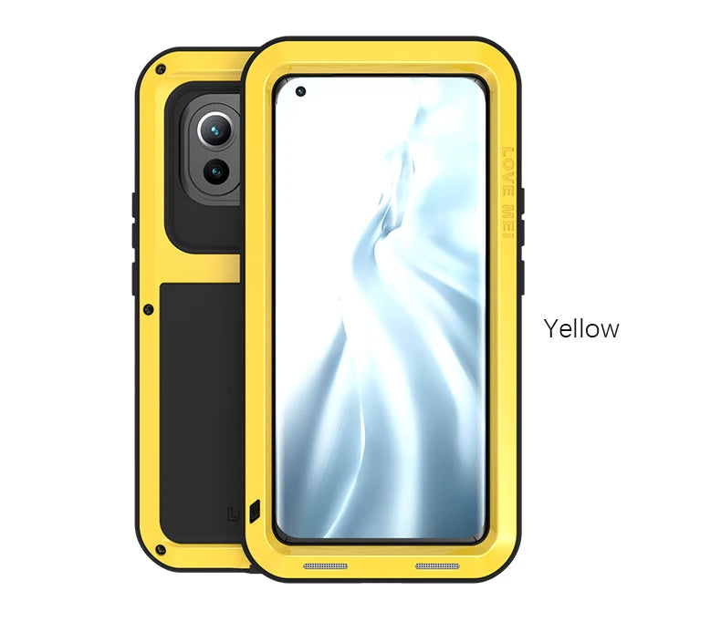 Love Mei Aluminum Metal Case For Xiaomi Mi 14 13 11 10 Pro Mi11 Cover Powerful Armor Shockproof Life Waterproof Case Capa Funda