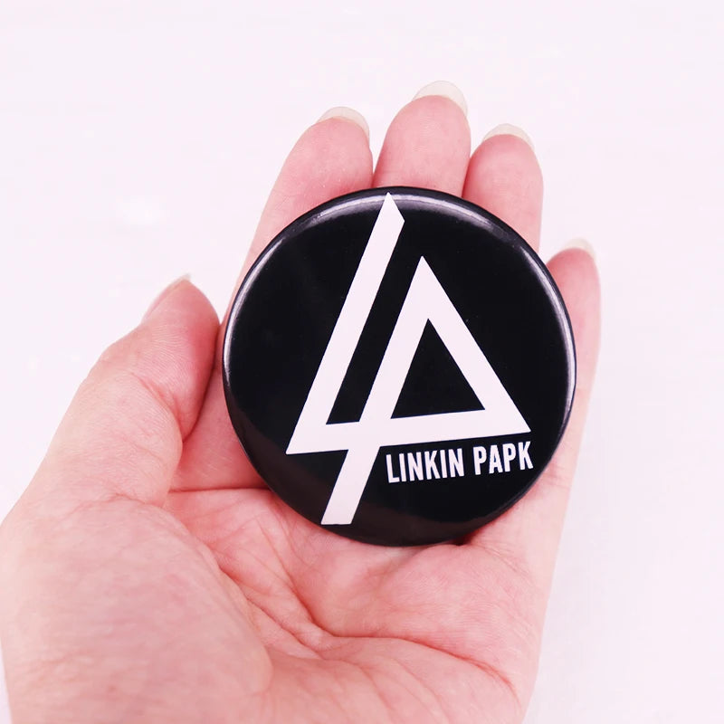 American Rock Band Pinback Button Music Lover Pin Tinplate Badge Fans Jewelry 58MM