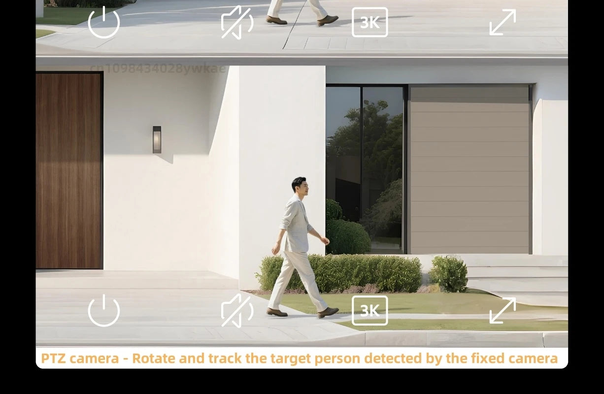 Xiaomi Outdoor Camera 4 Dual Lens 5MP 3K HD Dual View Monitoring Panoramic Closeup Tracking IP66 Weatherproof AntiTheft