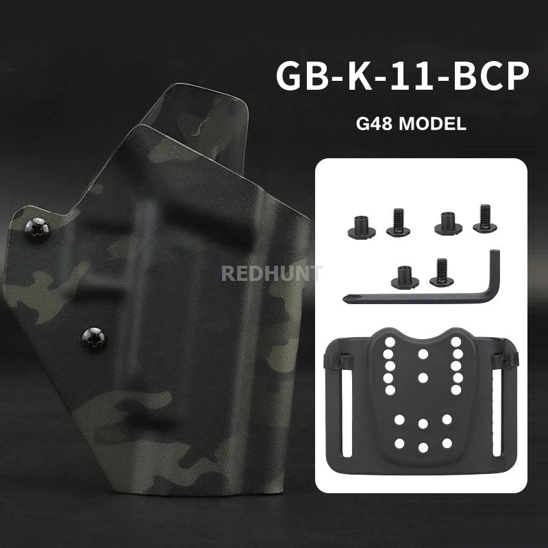 Hunting Gun Holster Kydex Pistol Case Light TLR-1 X400 X300 XC1 Bearing Waist Gun Bag for G17/19/19X/45/43/43X/20/29