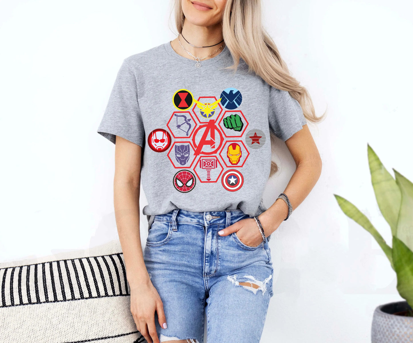 Marvel Avengers Team Shirt Marvel Logo Shirt, Super Hero Shirt Disneyland Family Matching Shirt Marvel Comic