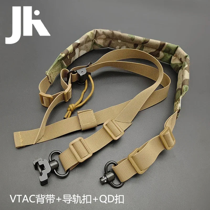 Tactical VTAC Rifle 2 Dot Quick Adjustable Shoulder Strap Outdoors Hunting Equipment With MLOK Mount Button Sling Set