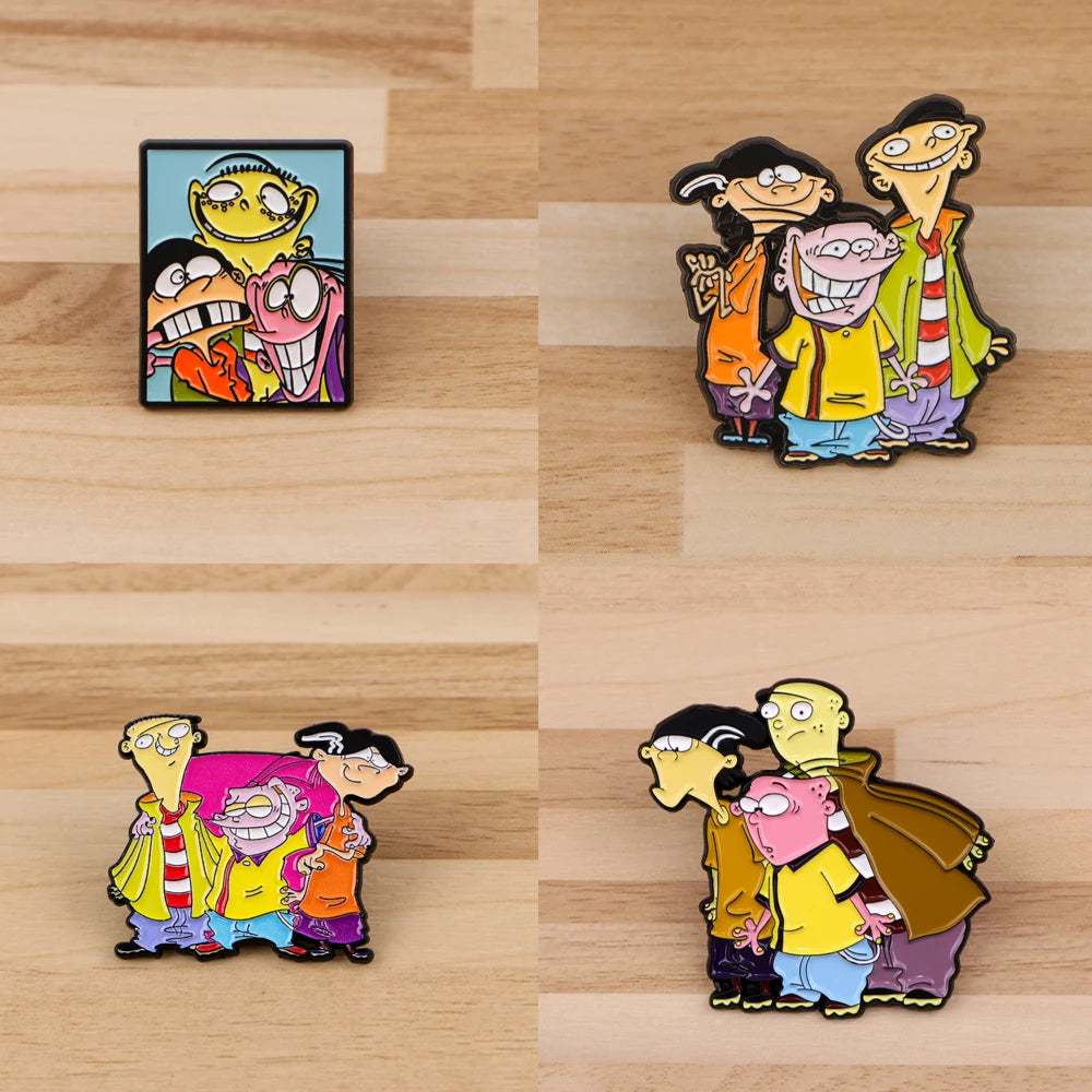 Funny Cartoon Boys  Lapel Pins for Backpacks Soft Enamel Pin Children Brooch for Clothes Badges Accessories Jewelry Gift