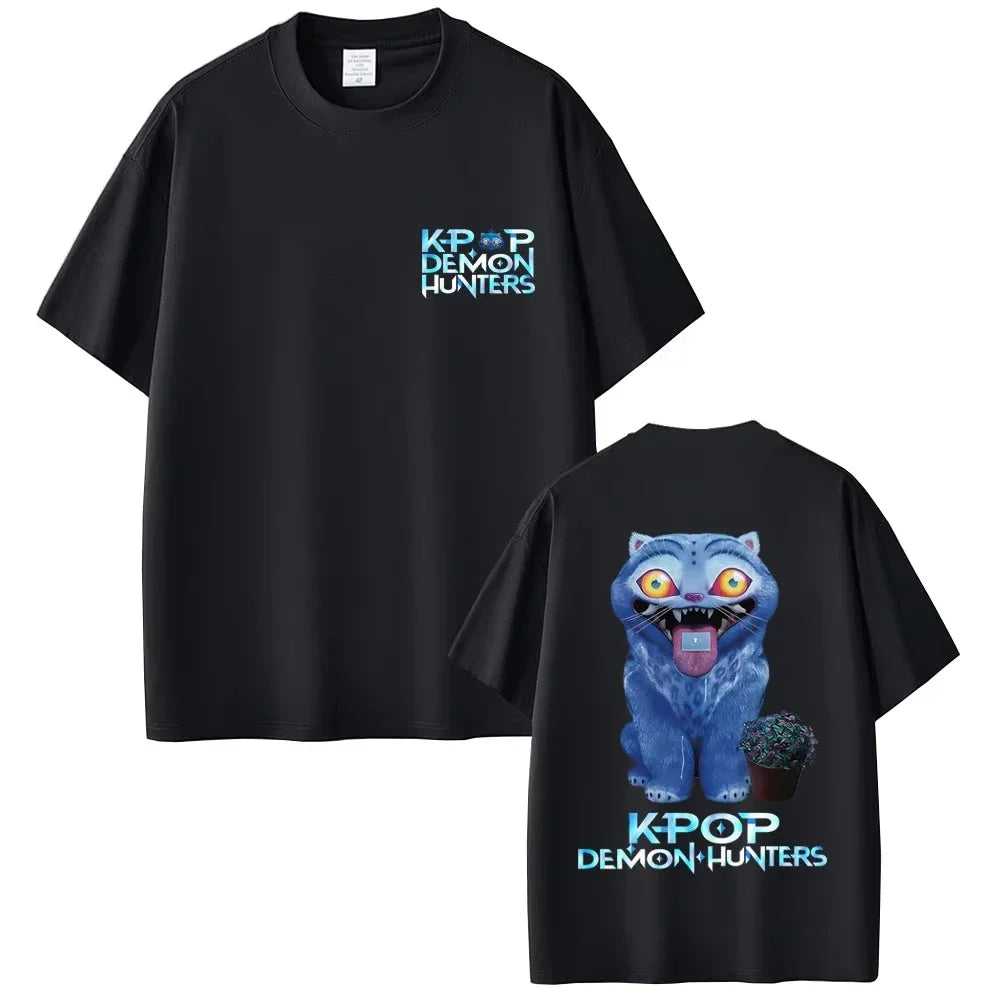 Movie KPop Demon Hunters T-shirt Rumi Mira Zoey T Shirts Saja Boys Tshirt Derpy Tiger T-shirts Men Women Fashion Casual T Shirt