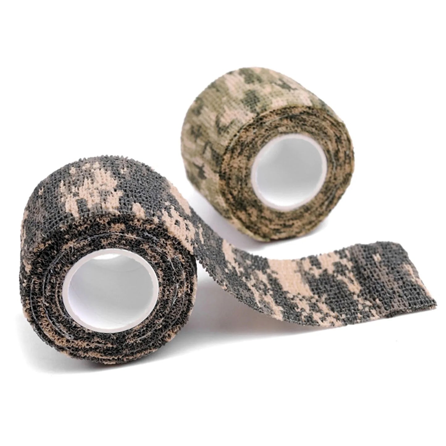Hand Tool Camo Form Reusable Self Cling Camo Hunting Rifle Provide Insulation Fabric Tape Wrap Polyester Camouflage Equipment