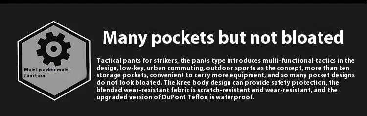 Tactical pants Men's slim-fit army fan training pants Waterproof spring and fall outdoor overalls assault pants