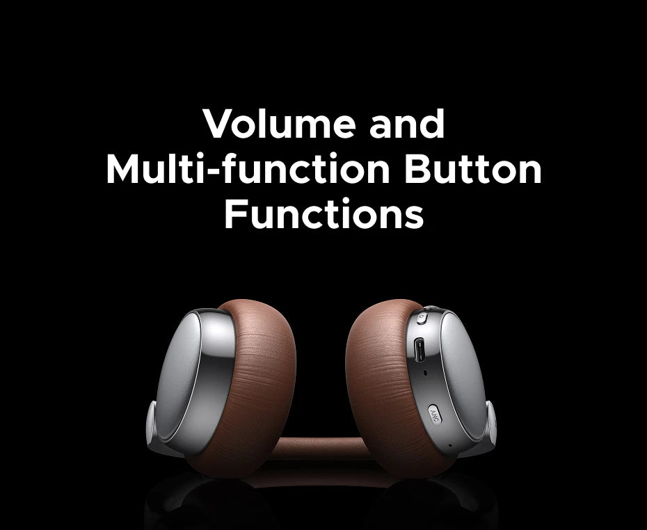 UGREEN ANC Wireless Headphones, Active Noise Cancelling, Premium On-Ear Bluetooth Headset, Customizable Sound,Cloud Foam Comfort