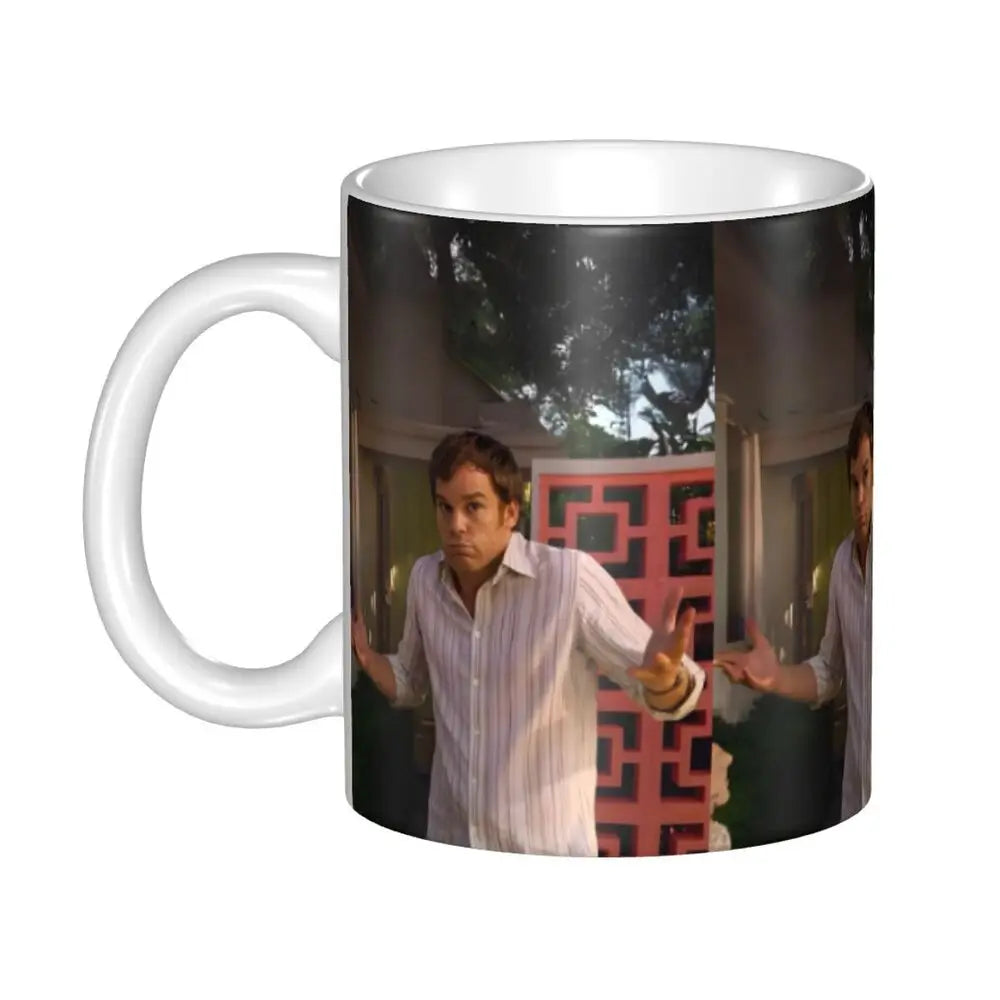 Customized Dexter Morgan Mugs DIY Movie Ceramic Milk Tea Coffee Cup