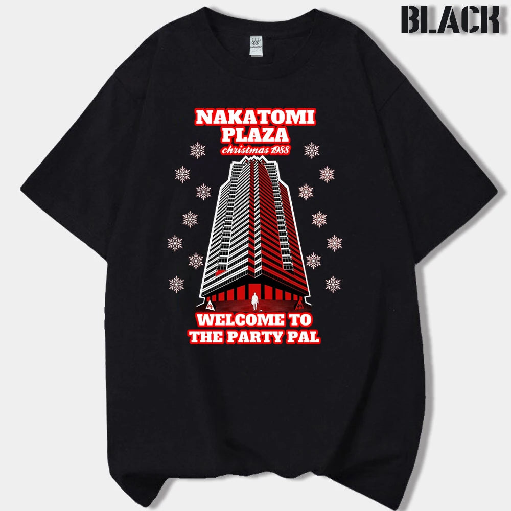 Film Tshirt Die Hard Movie Christmas Party 1988 Bruce Willis Man Vintage TShirt Male 90s Retro T Shirt Men Clothing Ropa Hombre