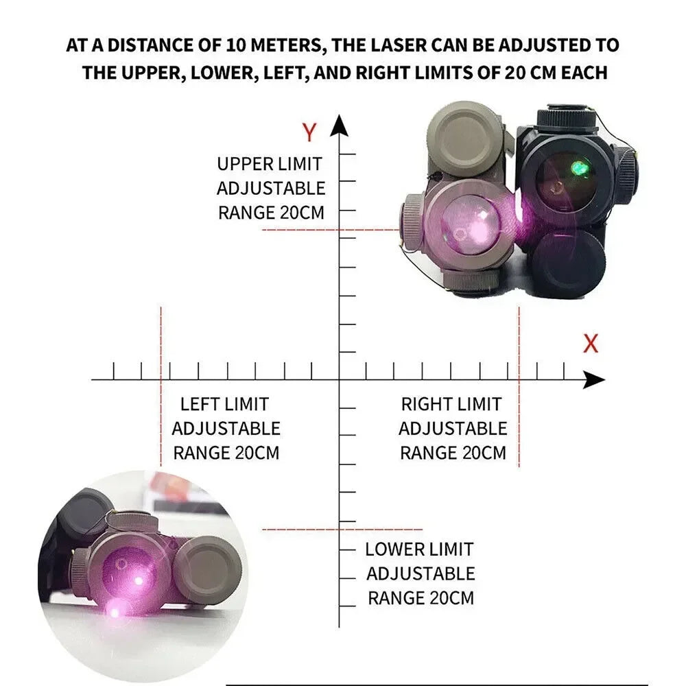 Tactical Zenitco Perst 4 Green IR La-ser Red Dot Sight Combo Infrared For Rifle AK47 AK74 AR15 M4A1 Picatinny Rail Hunting
