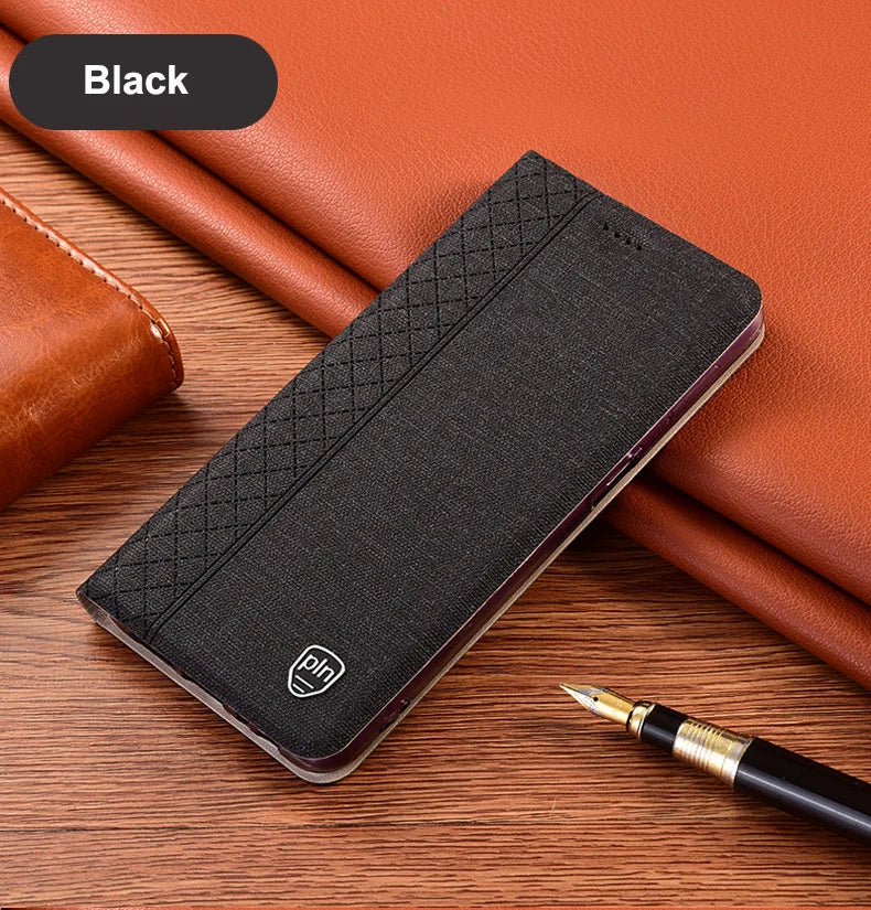 Luxury Cloth Leather Magnetic Flip Phone Case For XiaoMi Mi Mix 2 2s 3 4 Mi Max 2 3 4 Pro With Kickstand Cover