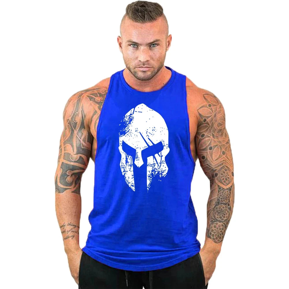 Gym Top Men Shirt Man Muscle Fit T-shirt Fitness Bodybuilding Stringer Vest Clothes Clothing Men's Singlets Muscular T-shirts