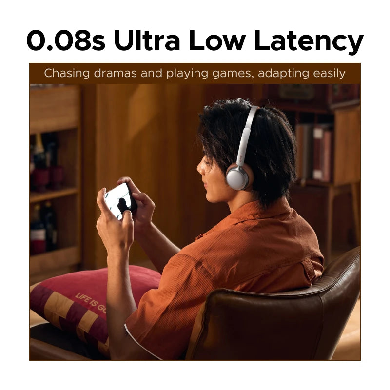 UGREEN ANC Wireless Headphones, Active Noise Cancelling, Premium On-Ear Bluetooth Headset, Customizable Sound,Cloud Foam Comfort