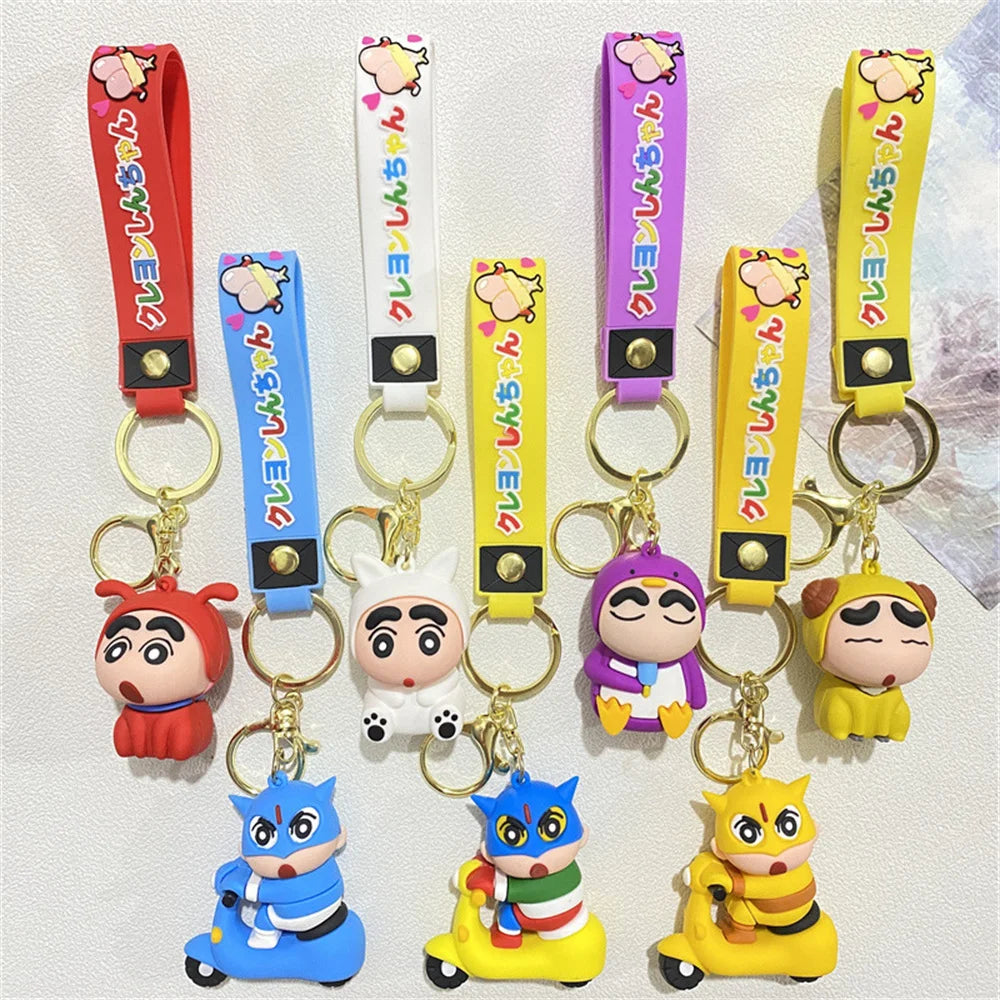 Fun Cute Cartoon characters Keychain Cute Doll Pendant Car Key Ring Ornaments Accessories Jewelry Gifts for Friends