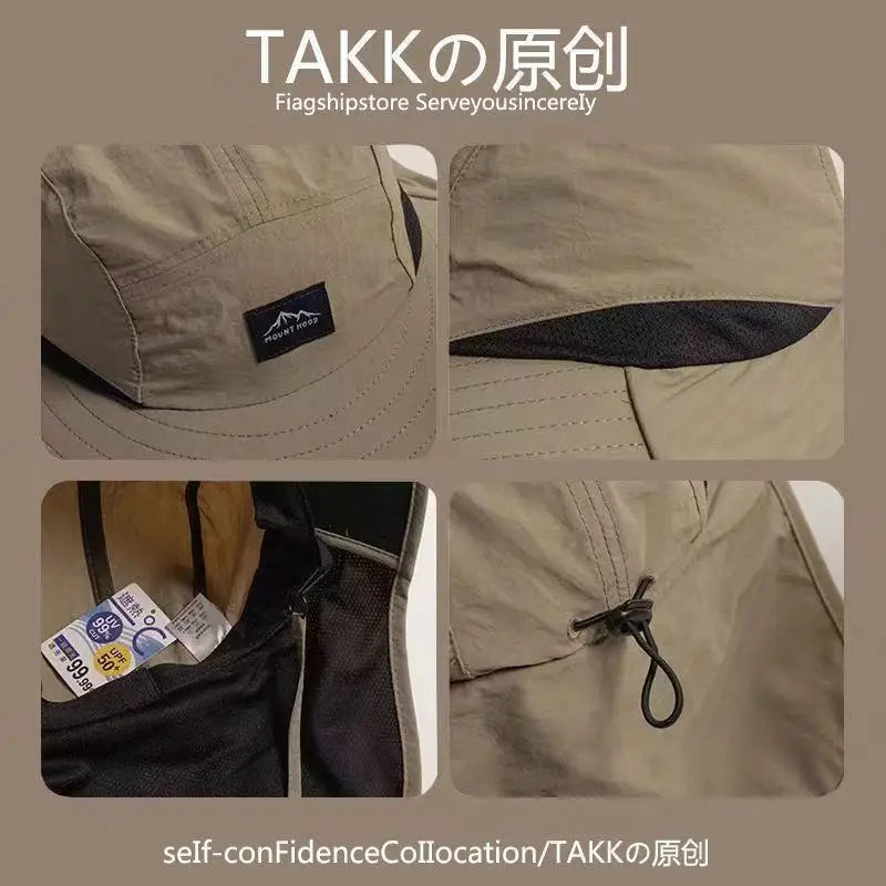 Hot sale! Unisex autumn fisherman's hat Waterproof & Quick-drying W/neck-protecting anti-UV for Fishing Hiking Camping Outdoor