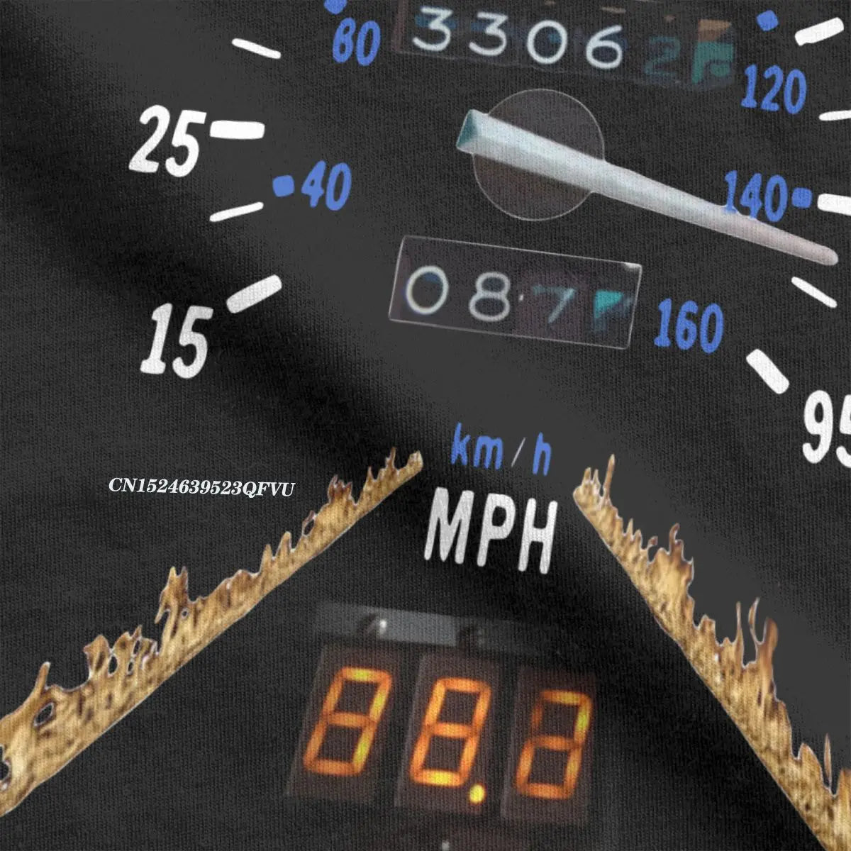 Back To The Future 88 MPH Men's Tshirt Time Travel Movie BTTF Leisure Tees Harajuku T-Shirts Premium Cotton Adult Clothes