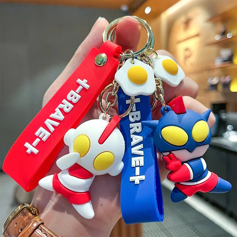 PVC  Keychain Cartoon Anime Cosplay Accessory Gift for Bag Decor