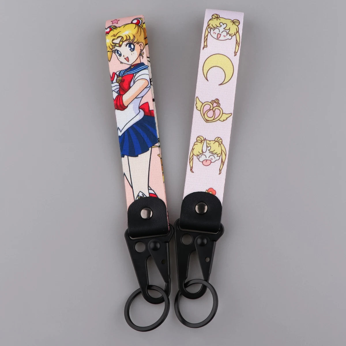 Kawaii Anime Keychain Straps Rope Cute Lanyard Bracelet for Keys Wrist Strap Short Lanyard Pendant Key Chain