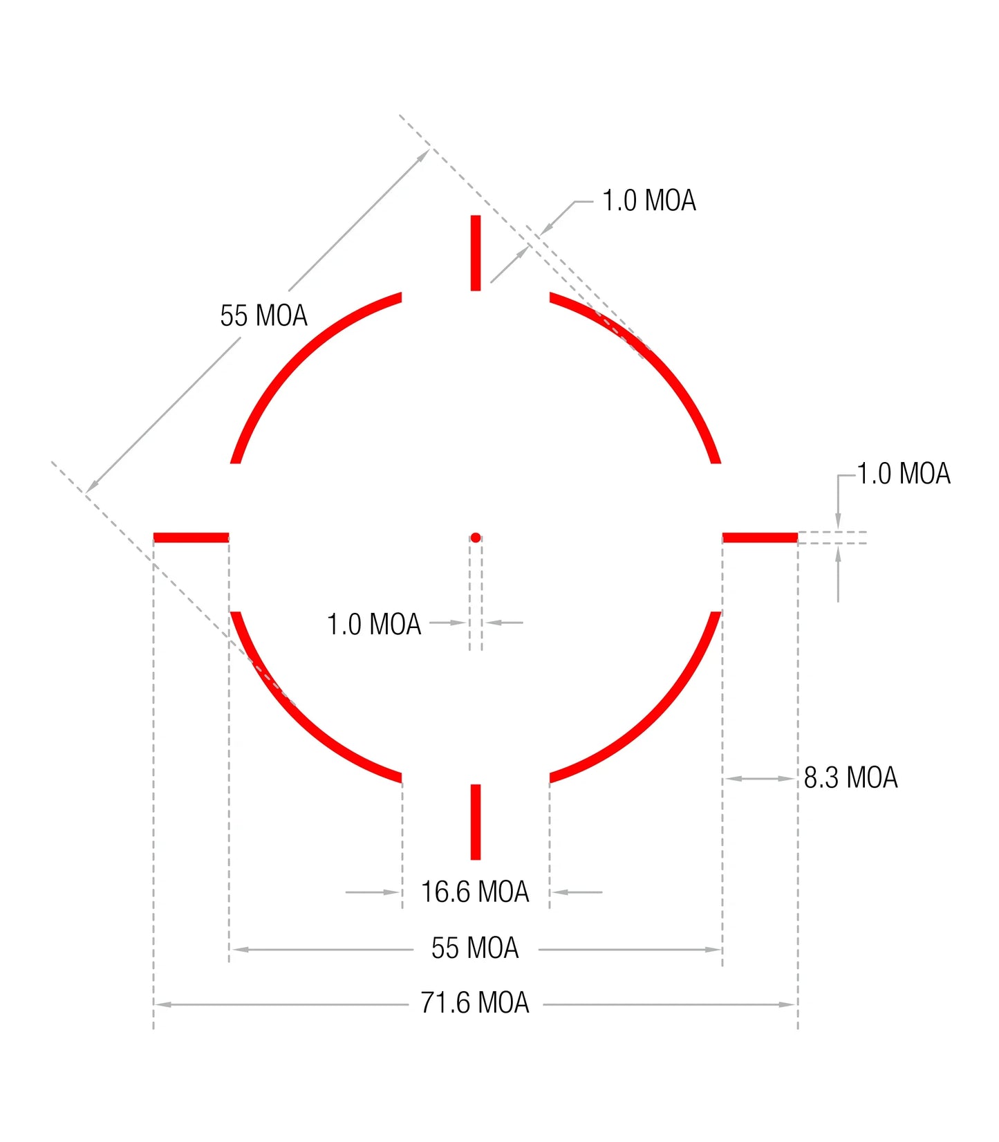 Tactical R-R HD Reflex Red Dot Sight For GLOCK Pistol Handgun Full Multi Coated Lenses Fit Rifle Airsoft Picatinny Rail Mount