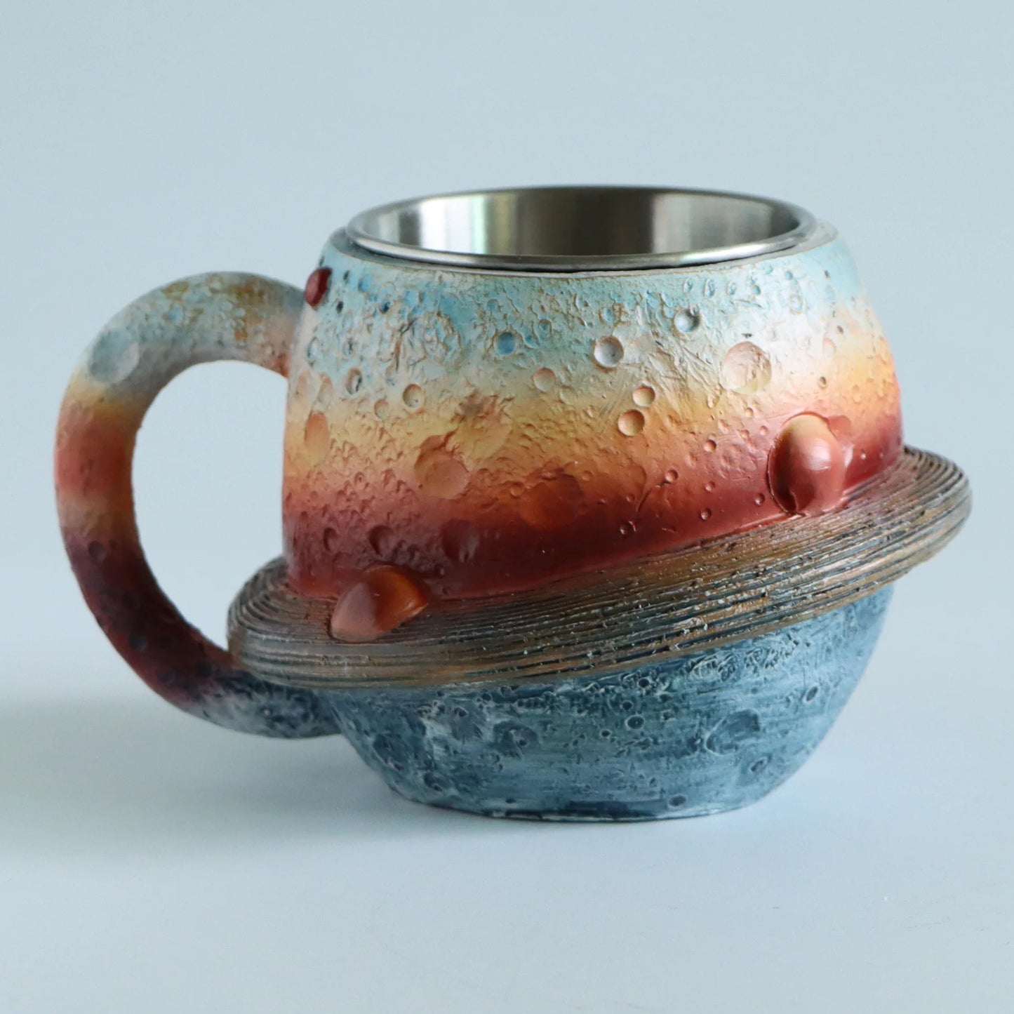 Planetary Mug Collection Cosmic Resin Cups Earth Moon Saturn Sun Shaped Coffee Mug Gift for Amateur Astronomer