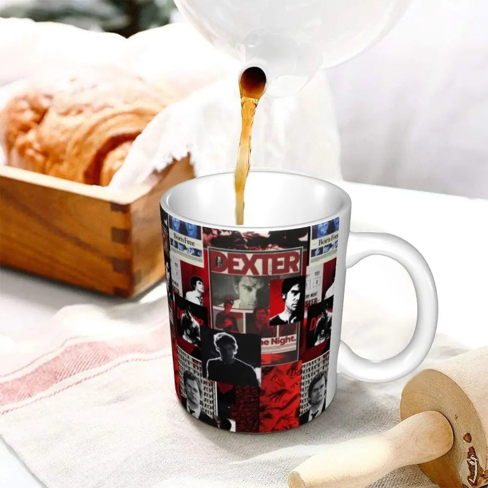 Customized Dexter Morgan Mugs DIY Movie Ceramic Milk Tea Coffee Cup