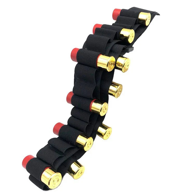 Tactical 27 Round Shotgun Bandolier Belt Adjustable 12 Gauge 12GA Shell Carrier Ammo Pouch Holder Waist Belt Hunting Accessories
