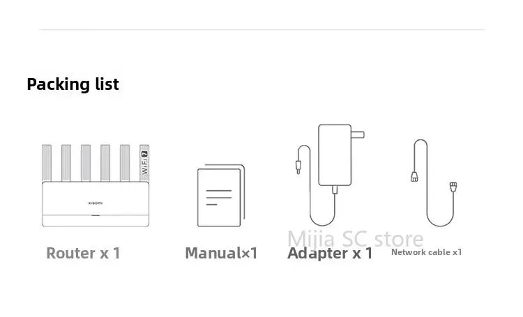 Xiaomi Mijia Router BE6500 WiFi 7 6500M Full 2.5G Network Port 4-core Qualcomm Processor loT Smart Linkage Network Security Home
