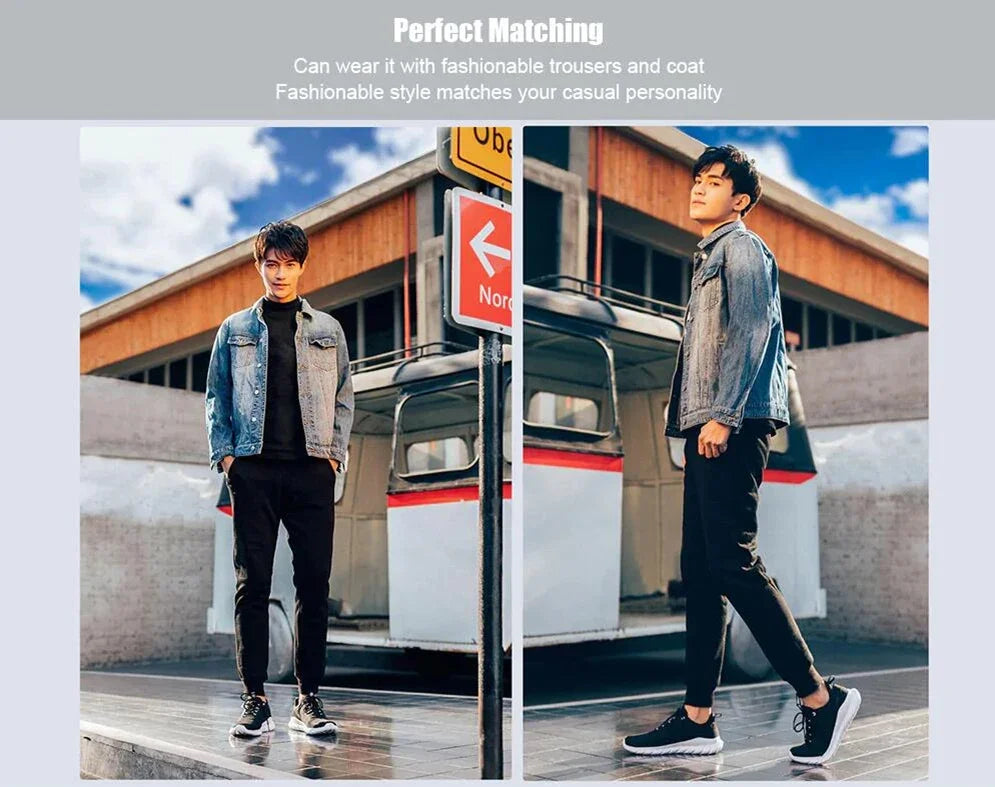 Original Xiaomi Mijia Freetie Light Weight Running Shoes Men's City Sneaker Air Mesh Breathable EVA Sole Casual Smart Shoes